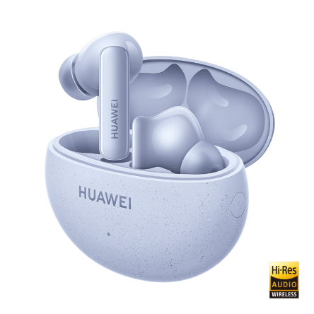 HUAWEI FreeBuds 5i,Certificación de Hi-Res, ANC hasta 42 dB, 28 h de duración de la batería Azul Paquete Premium