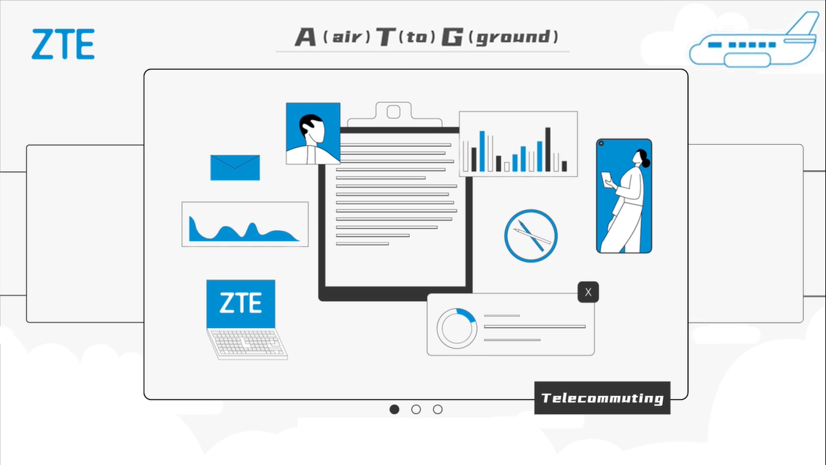 ZTE presenta 5G ATG: conexión 5G en un avión en vuelo