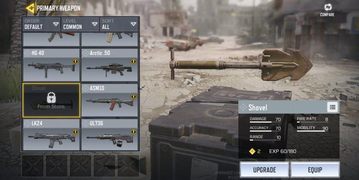 ¿Cómo sacar la pala en COD Mobile?