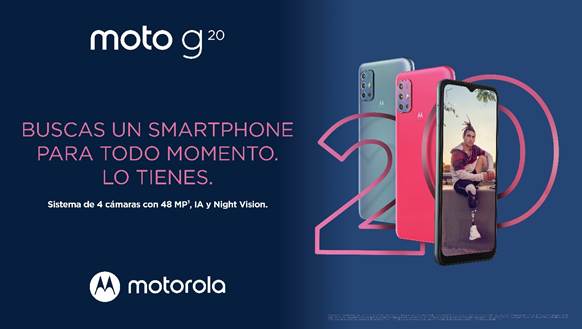 Llega a México el nuevo moto g20