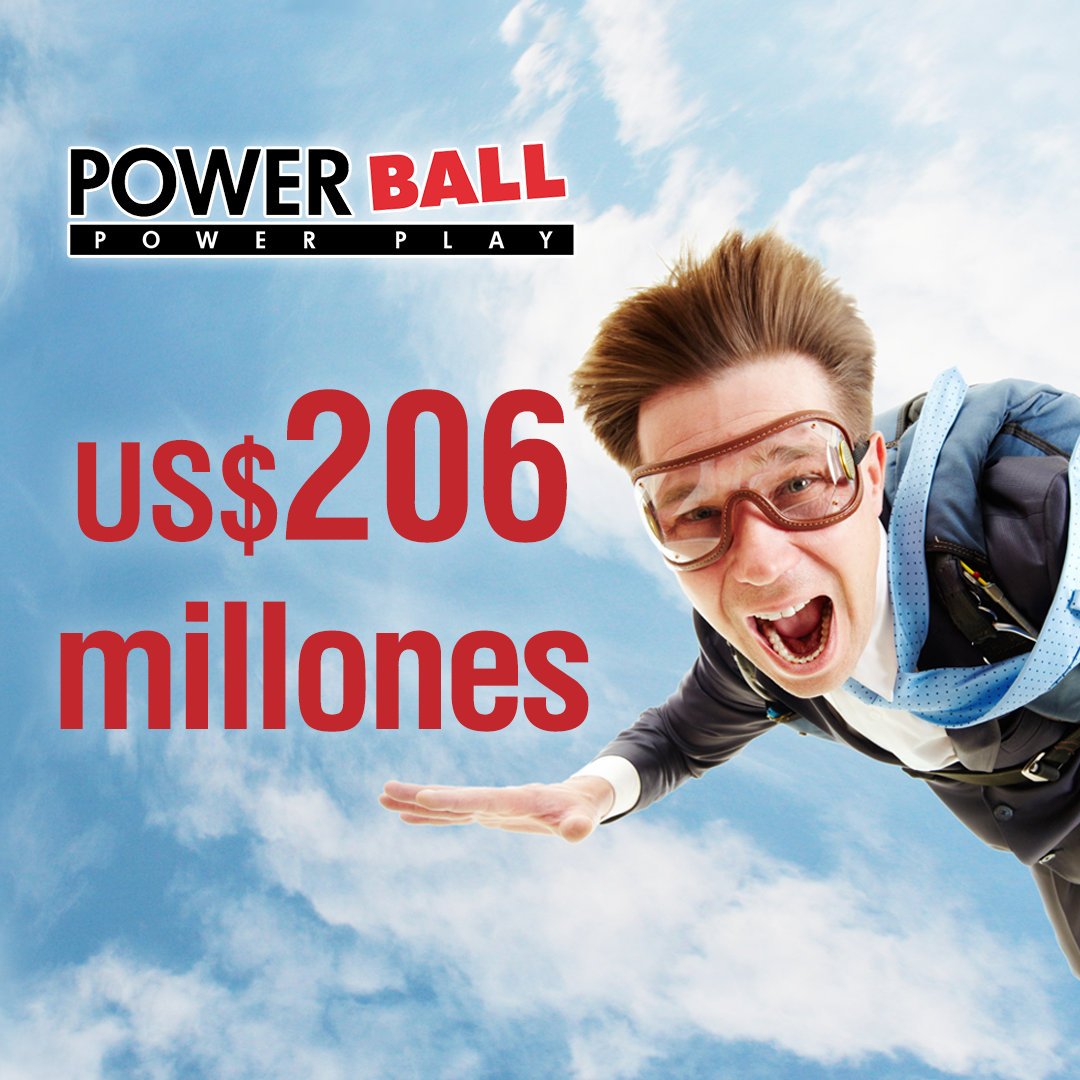 Powerball- Llévate US $206 millones con The Lotter
