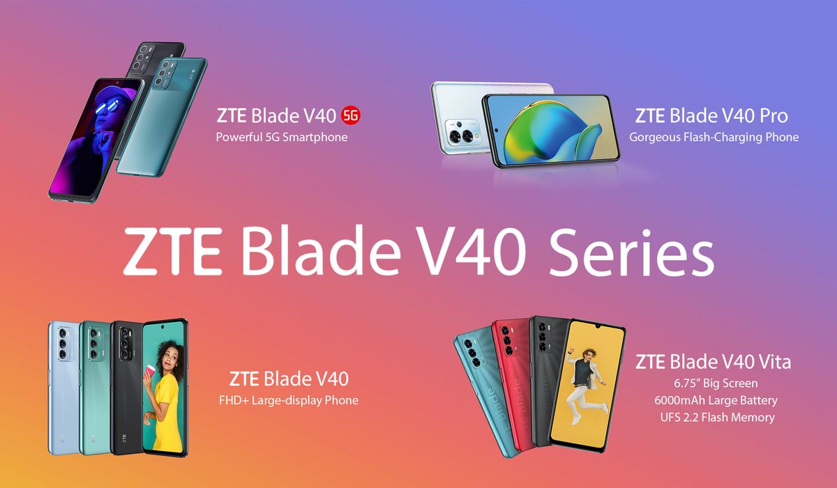ZTE presenta la serie Blade V40 en el MWC 2022