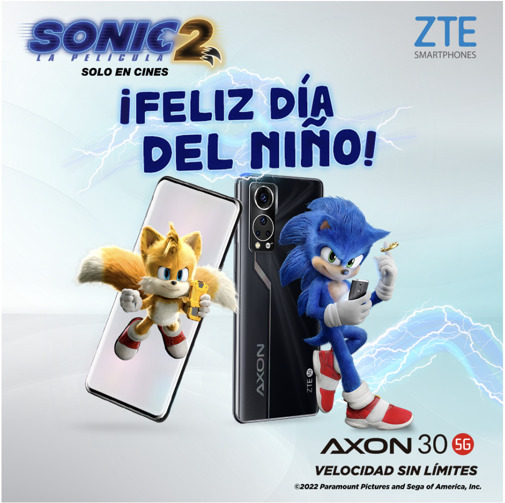 ZTE celebra el Día del Niño con Sonic 2