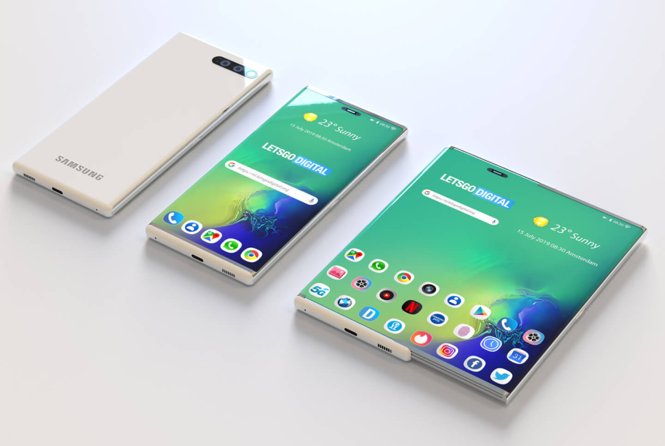 Así sería el teléfono enrollable de Samsung