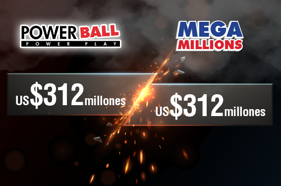 Con MEGA MILLIONS y Powerball puedes Llevarte US$312 millones con The Lotter