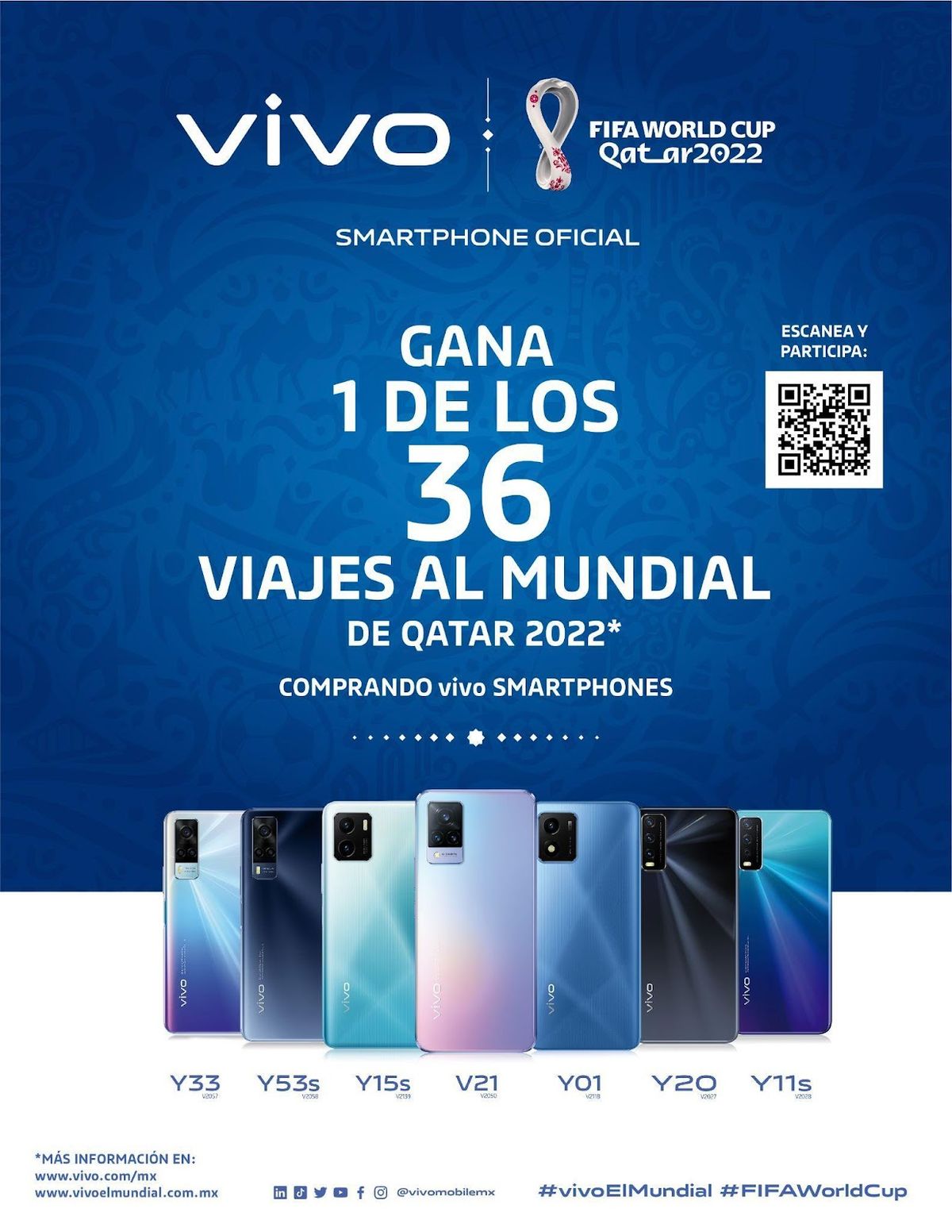 Vivo llevará a 36 mexicanos a Qatar 2022