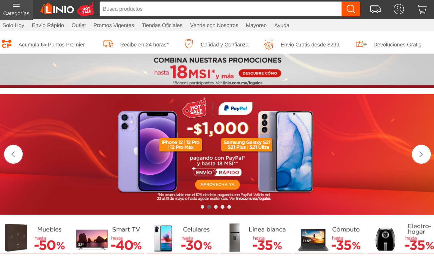 Promociones Hot Sale Linio 2021