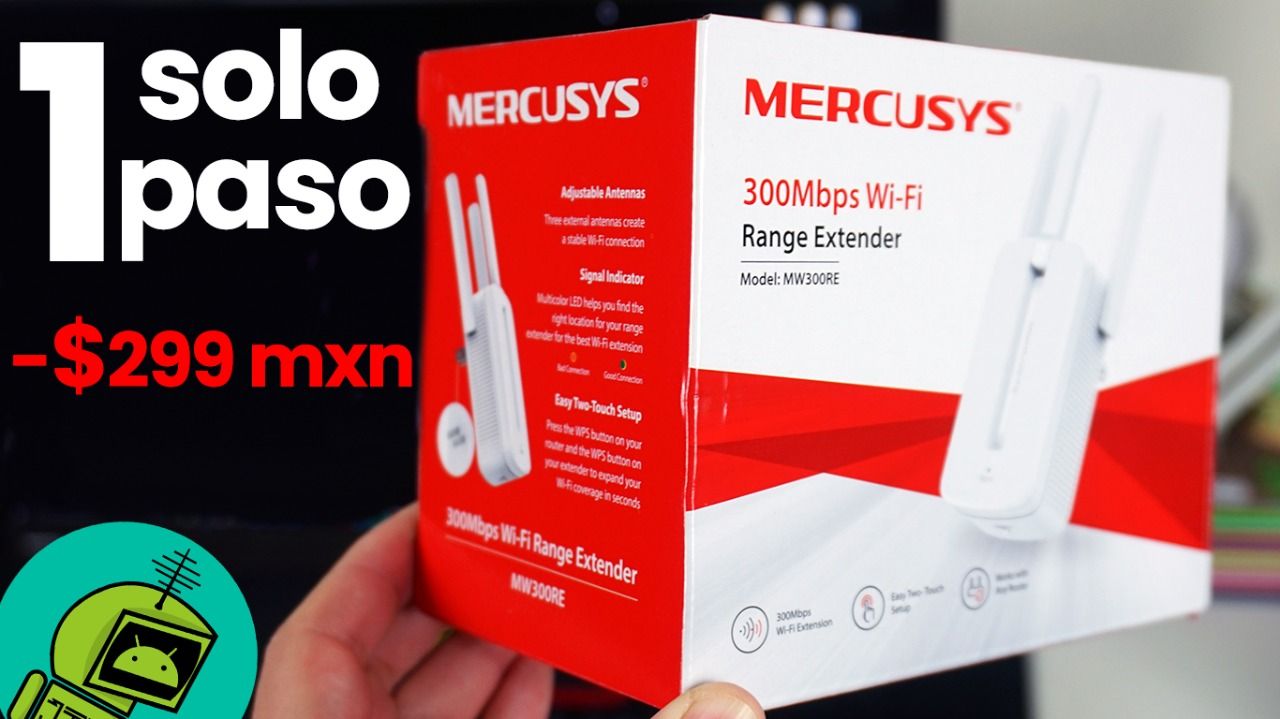 El MÁS BARATO - Repetidor de señal MERCUSYS MW300RE