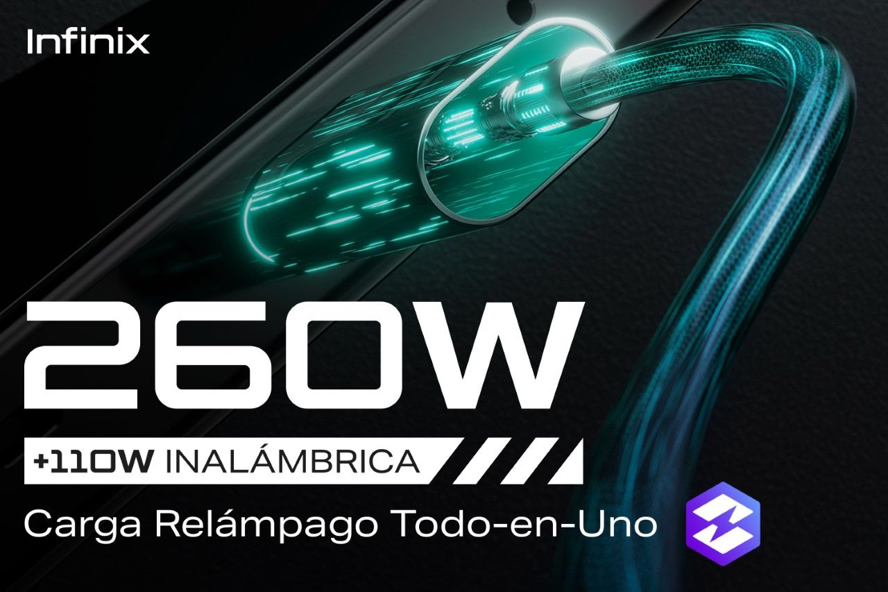 Infinix anuncia carga relámpago de 260 W