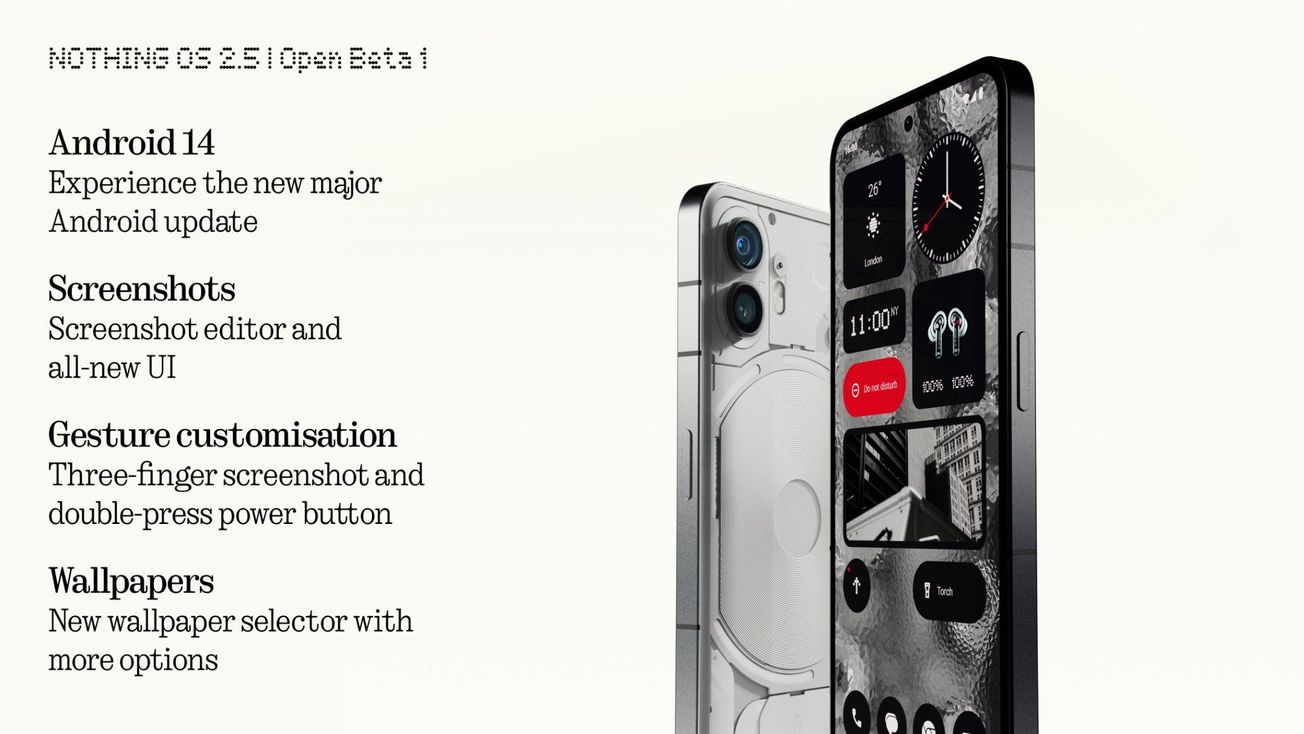 Nothing OS 2.5 Llega a Nothing Phone 2