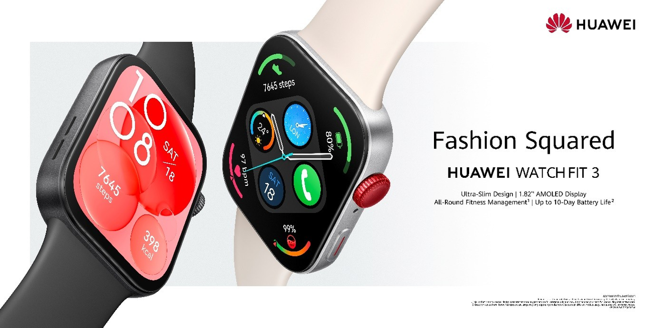 Huawei anuncia la HUAWEI WATCH FIT 3