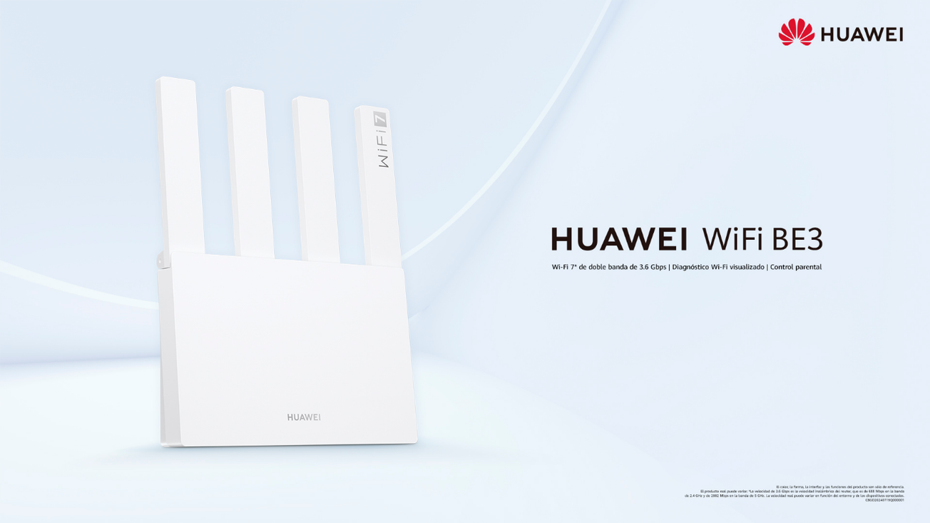 HUAWEI presenta su nuevo  Router HUAWEI WiFi BE3 con Wi-Fi 7