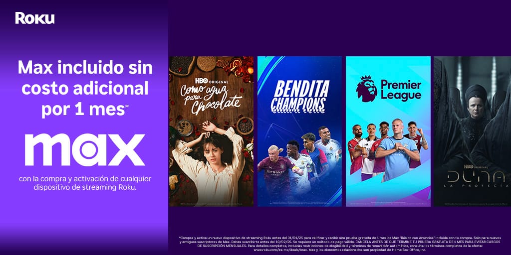 Guía navideña de Roku