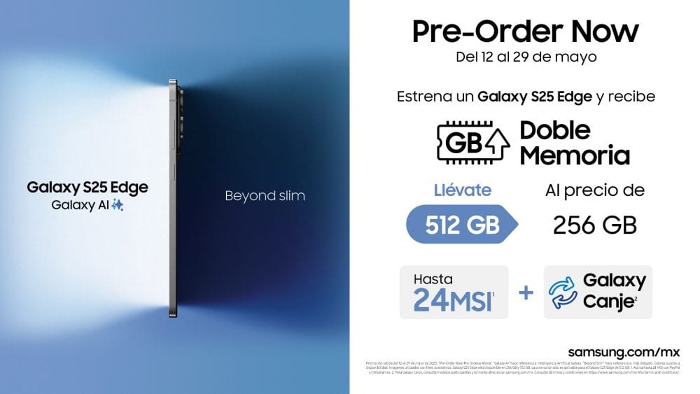 Samsung presenta el Galaxy S25 Edge en México