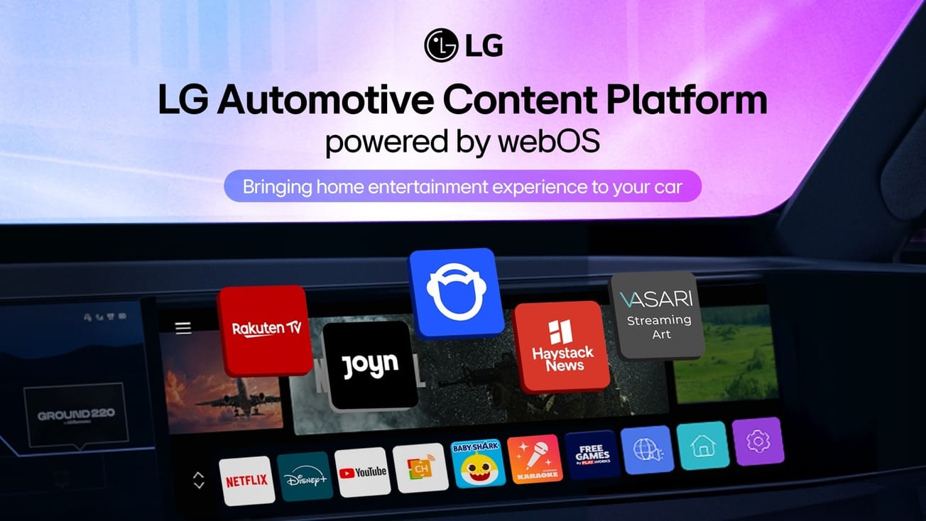 LG lleva streaming premium a los nuevos modelos de KIA en Europa