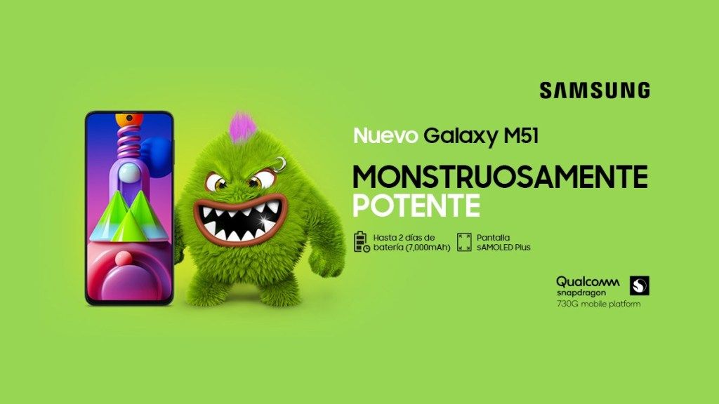 7000 mAh de poder- Samsung anuncia Samsung Galaxy M51 en México
