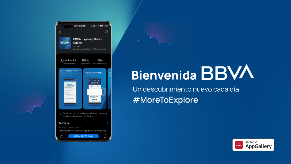 BBVA México ya está disponible en la AppGallery