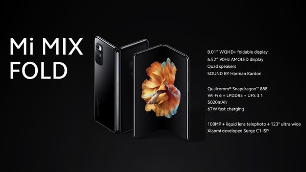 Xiaomi anuncia el Mi MIX FOLD- El primer plegable de la marca