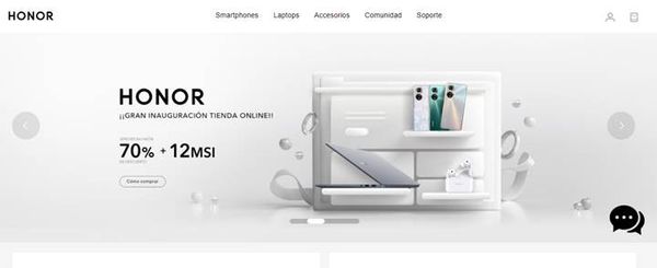HONOR lanza su página oficial de e-commerce