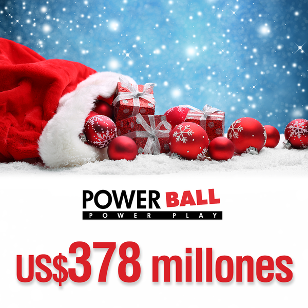 Powerball- Llévate US$378 millones con The Lotter
