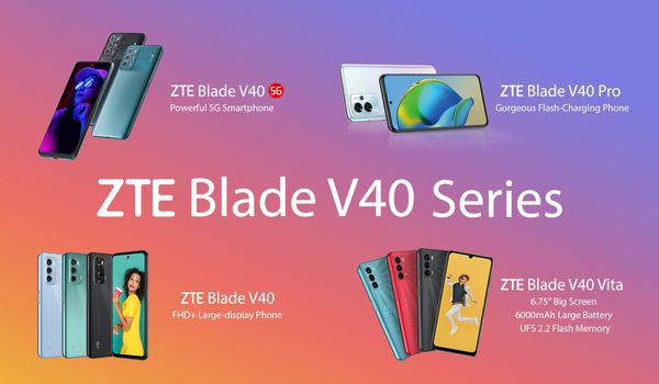 ZTE presenta la serie Blade V40 en el MWC 2022