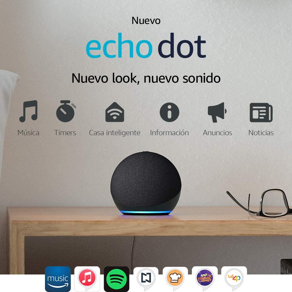 Nuevo Echo Dot 4ta Gen - Bocina inteligente con Alexa por tan sólo 999 MXN