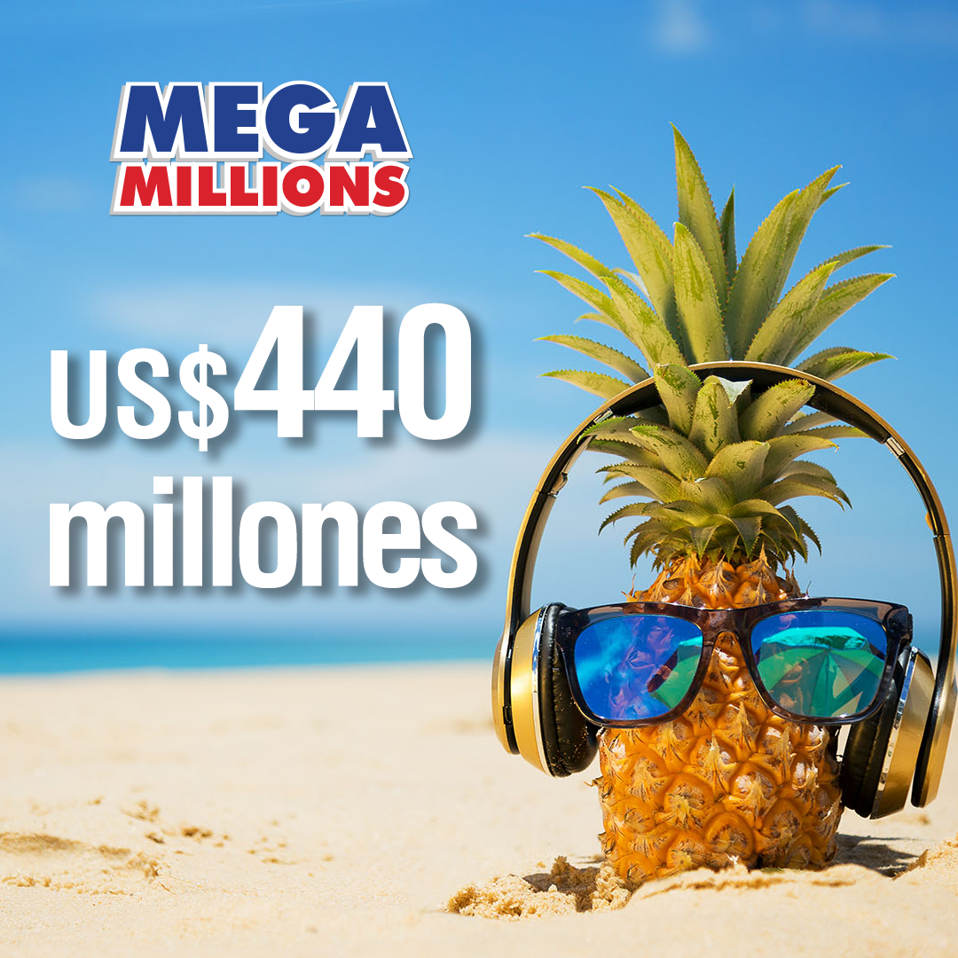 Con MEGA MILLIONS puedes Llevarte US$440 millones con The Lotter
